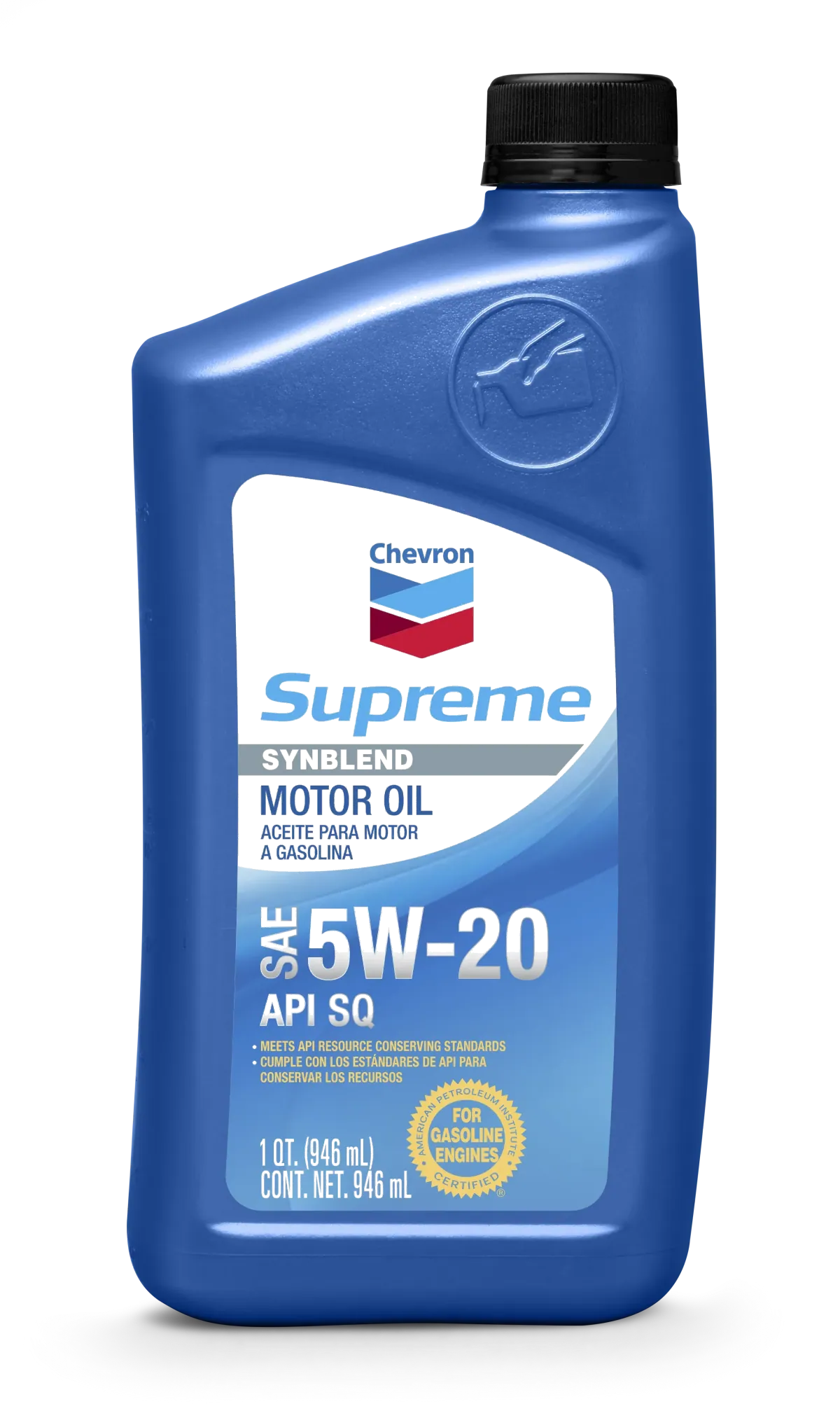 Presentación de Supreme Synthetic Blend SAE 5W-20 de Chevron (Automóviles de Pasajeros)