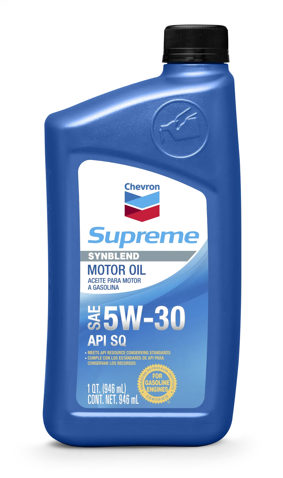 Presentación de Supreme Synthetic Blend SAE 5W-30 de Chevron (Automóviles de Pasajeros)